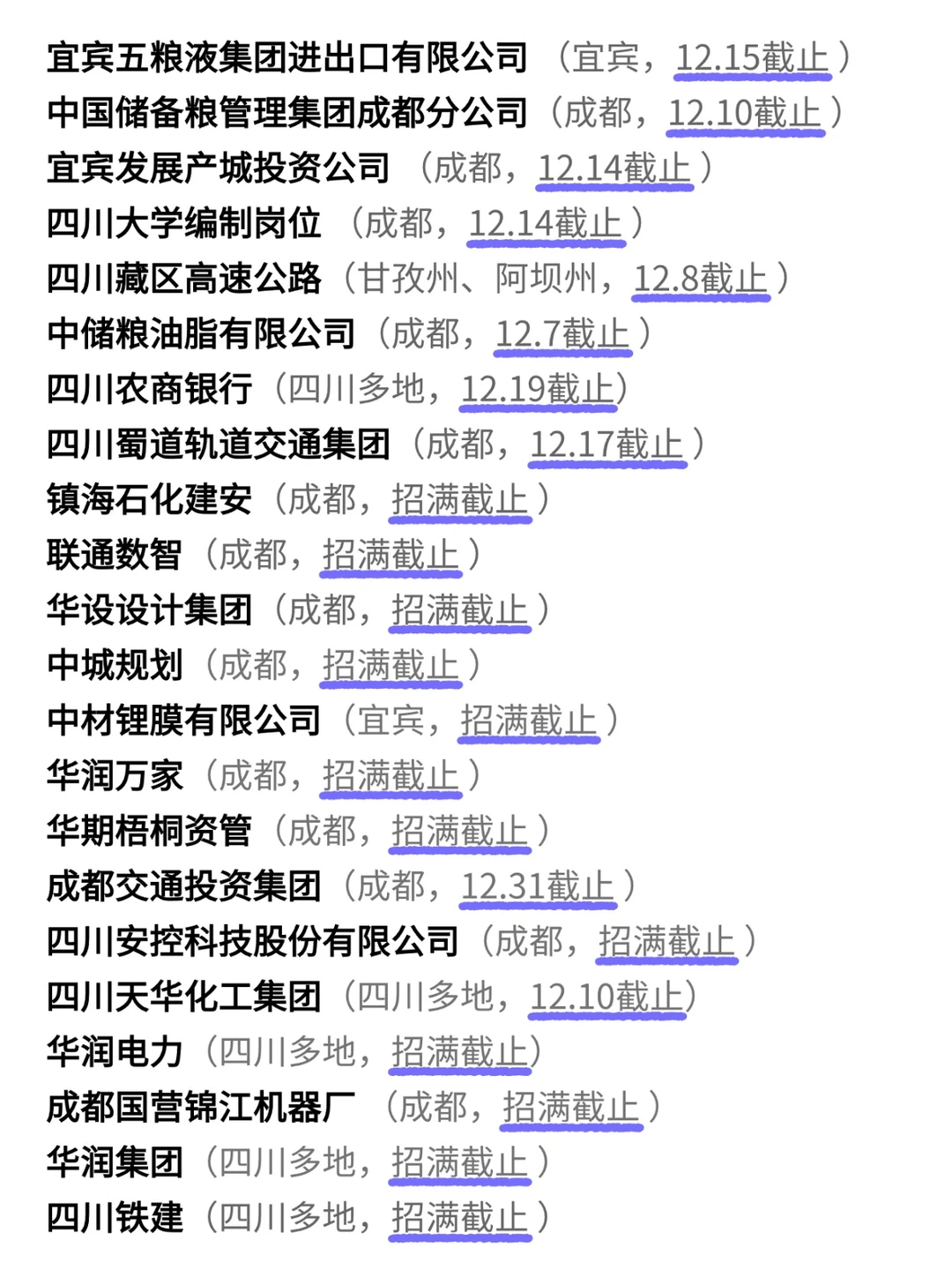 12.5 打响四川秋招补录第一枪！