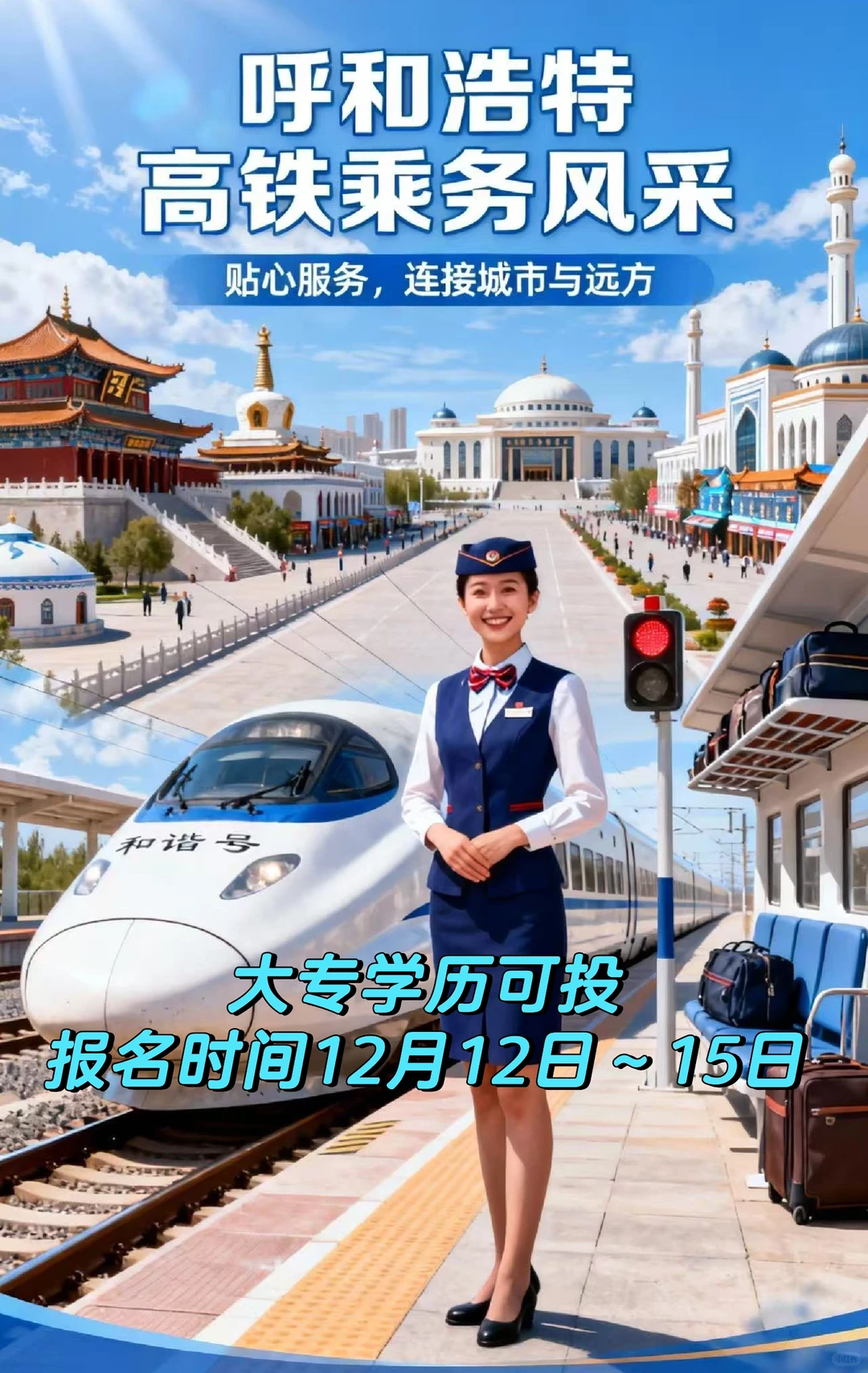 高铁/列车乘务员招聘