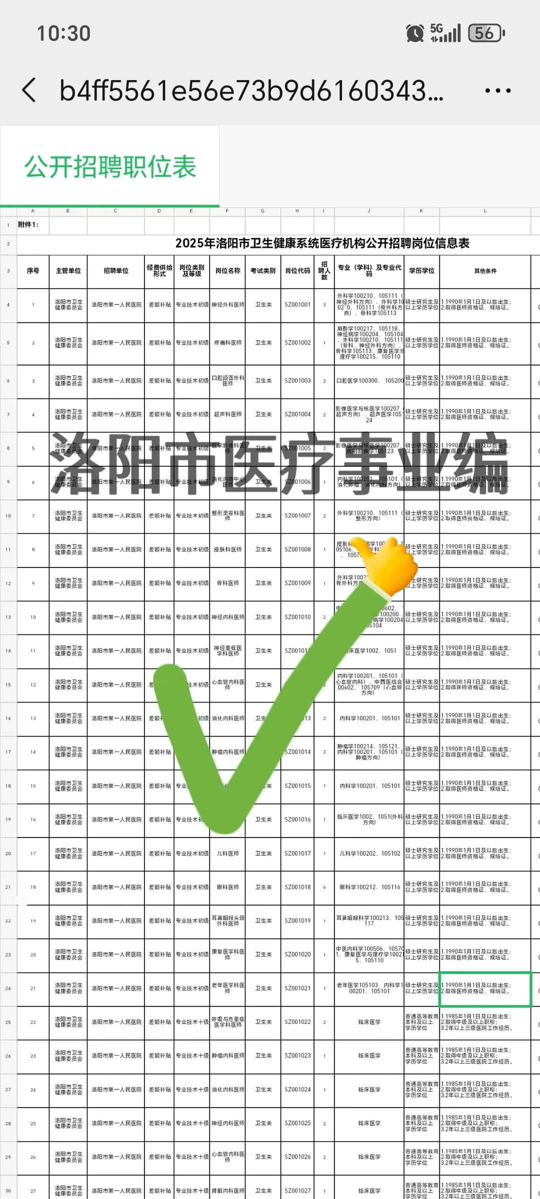 好好好！河南洛阳市医疗卫健委招聘来啦！