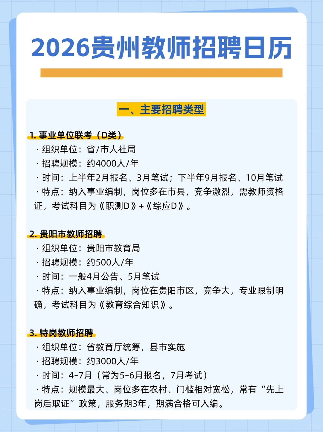 贵州教师上岸指南🧭｜抓住机会不迷路！