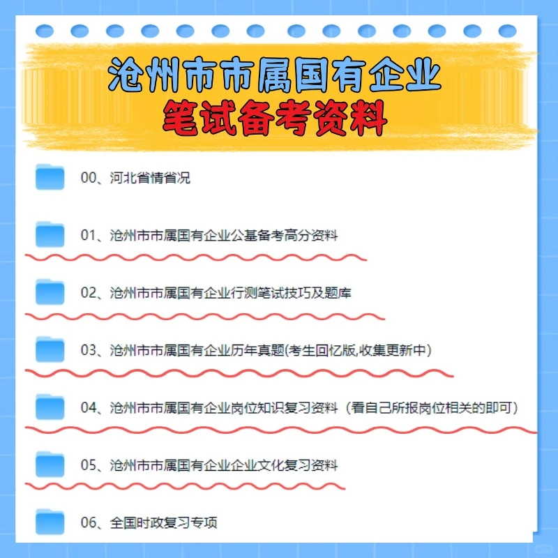 25沧州市市属国有企业报名笔试内容备考资料