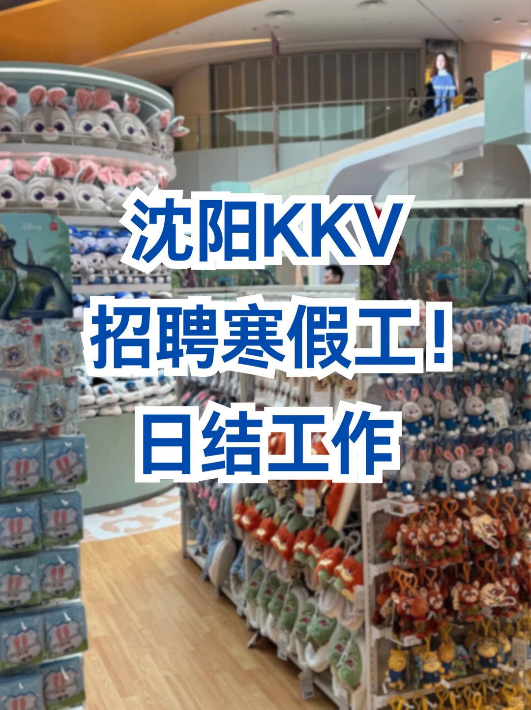 沈阳KKV招聘寒假工！日结180💸逛店即工作