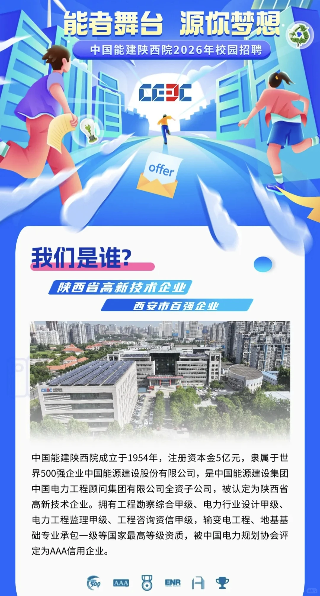 中国能建陕西院2026年校园招聘