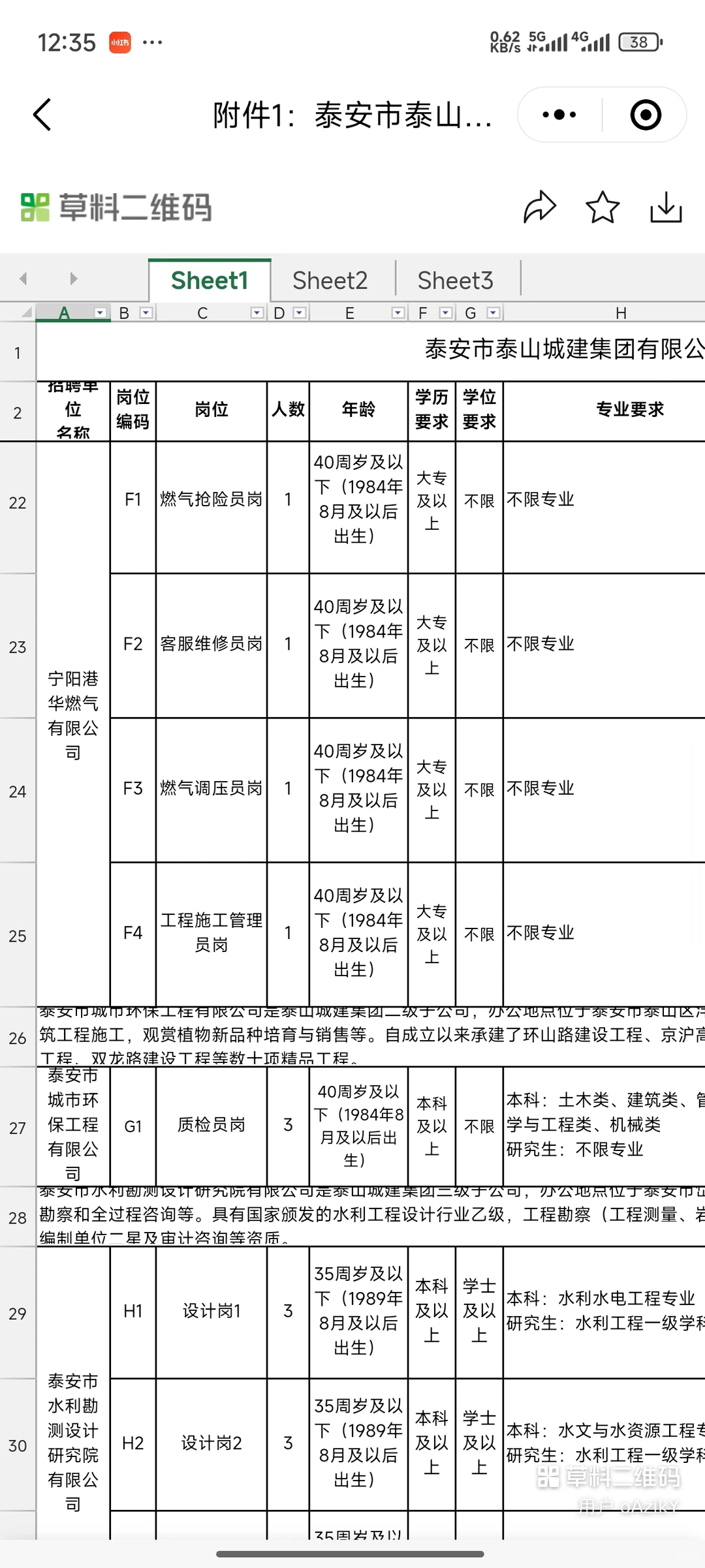 泰山城建集团招聘56人公告