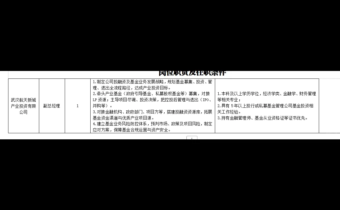 武汉市新洲区属国有企业招聘公告