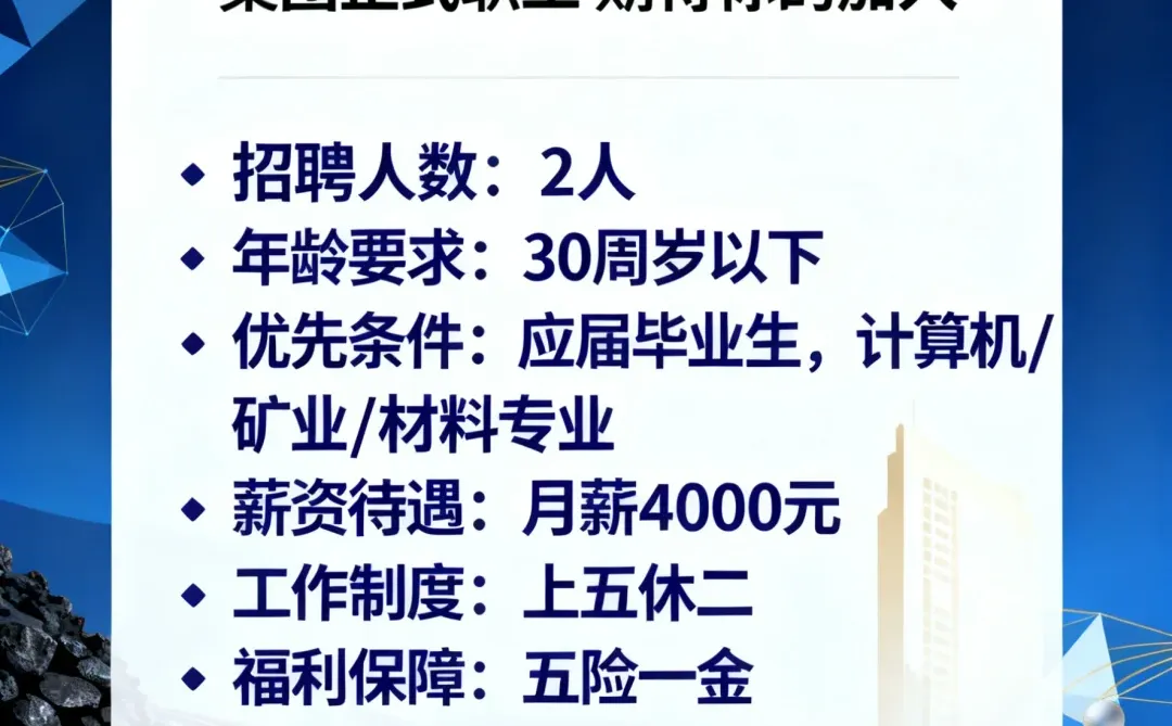 平顶山市平煤运销公司招聘2人！！