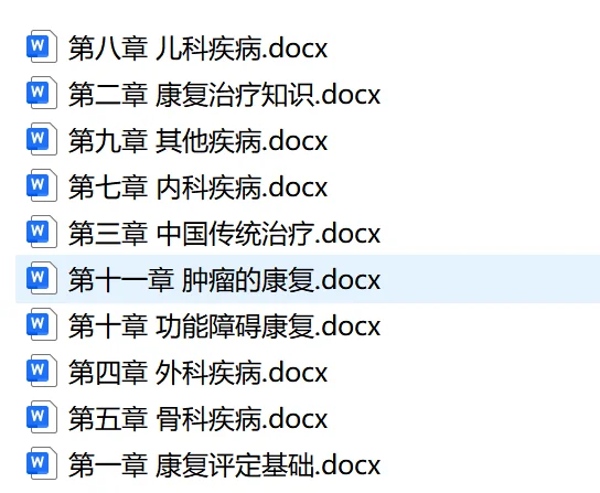 2025年邵阳市市直44康复技师笔试资料