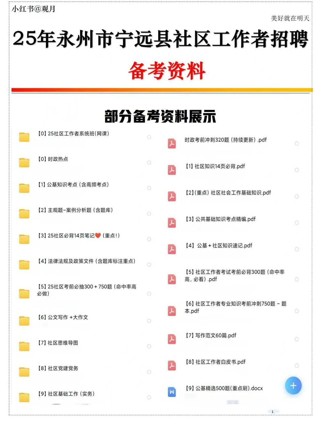 找到了！永州宁远县社区工作者真题