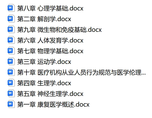 2025年邵阳市市直44康复技师笔试资料