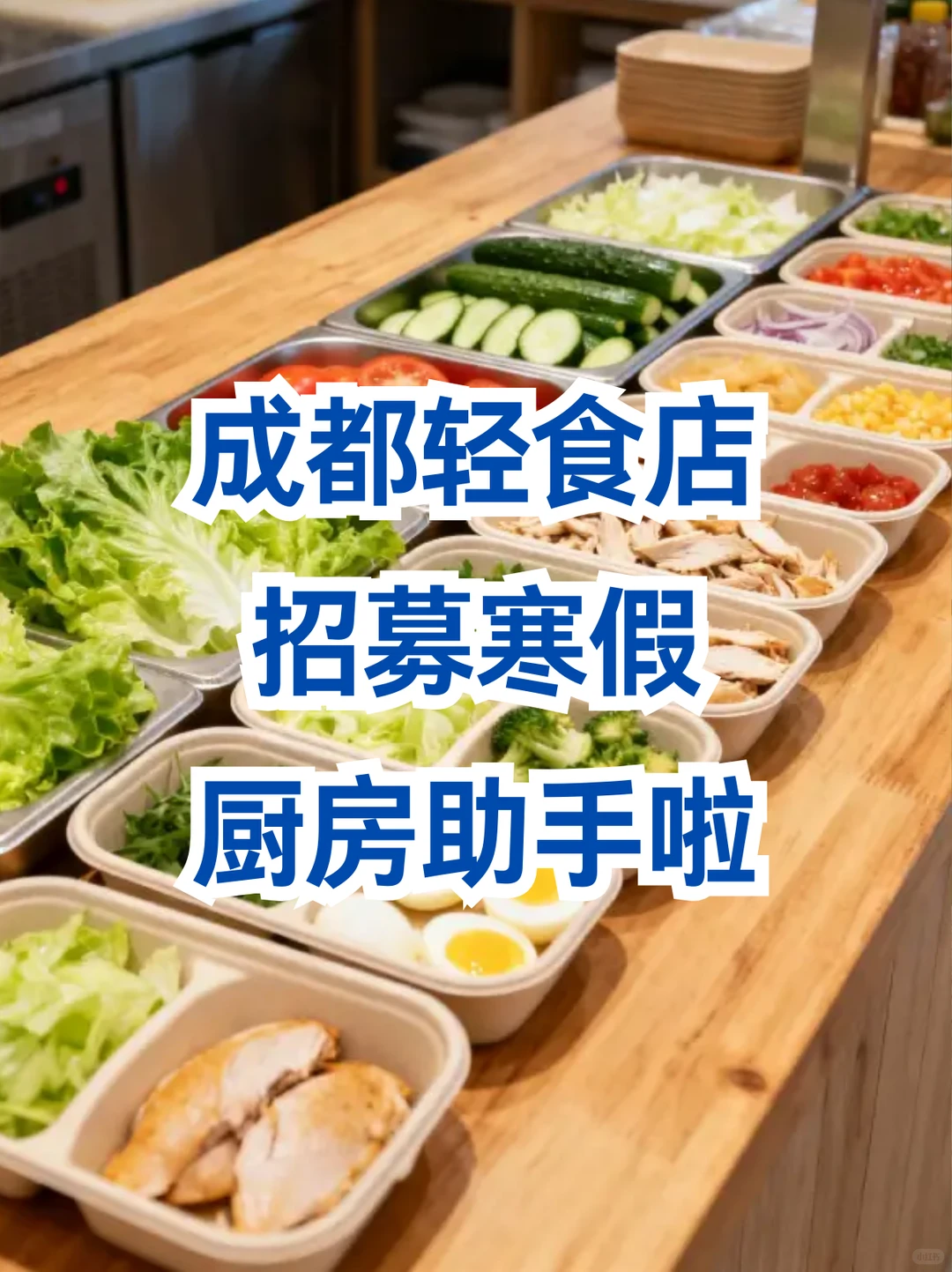 成都轻食店兼职🥗健康工作餐免费