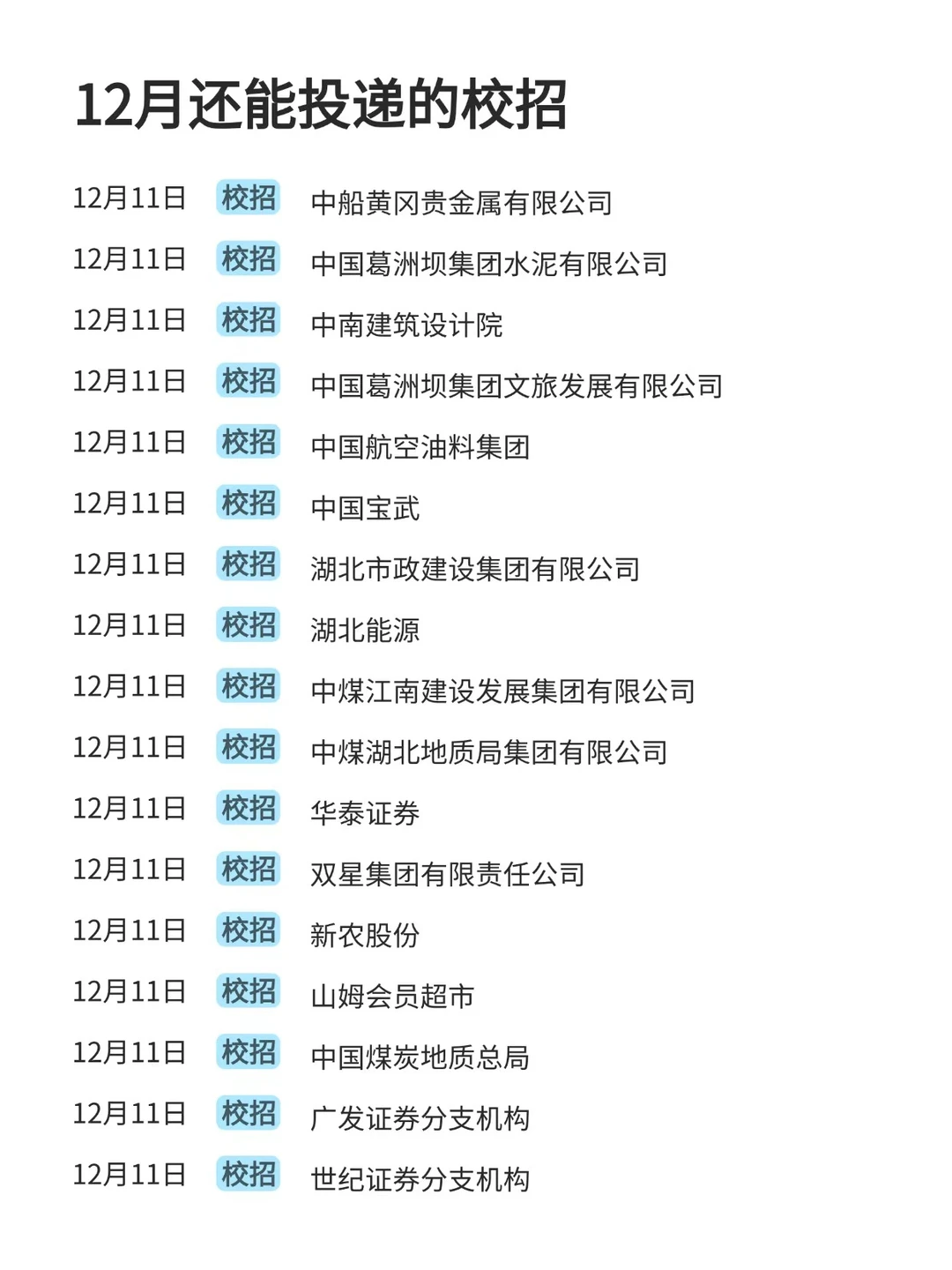 我心理委员呢 这湖北校招补录怎么开疯了