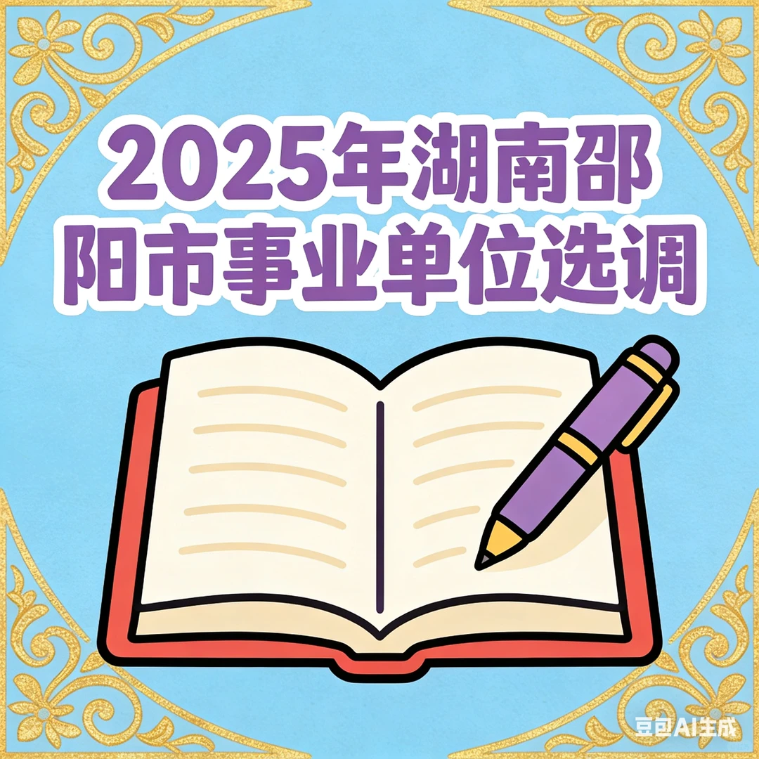 邵阳市事业单位选调啦！