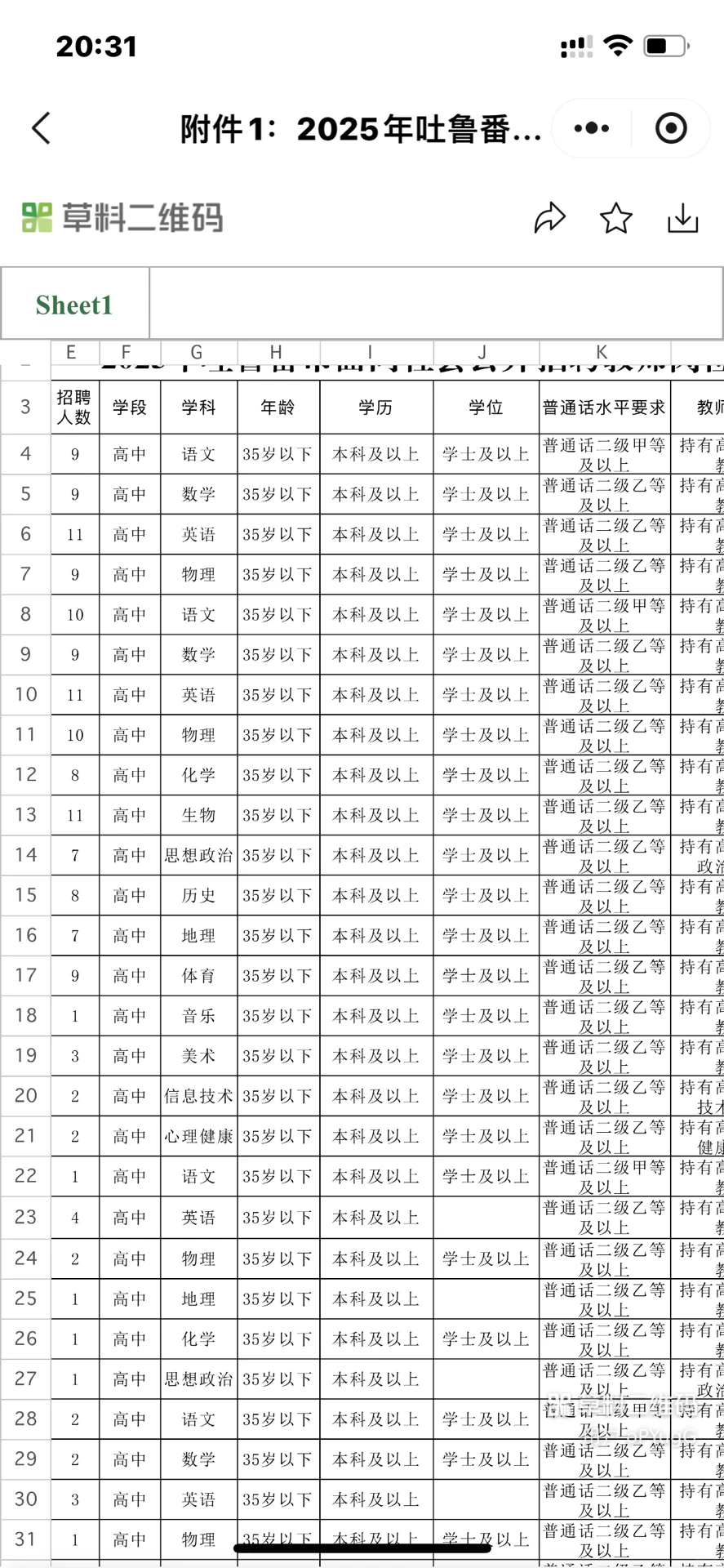 2025年吐鲁番市面向社会公开招聘教师182名