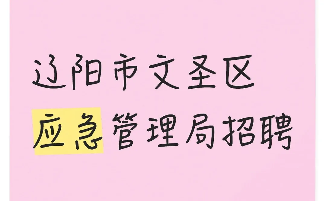 辽阳市文圣区应急管理局招聘10人
