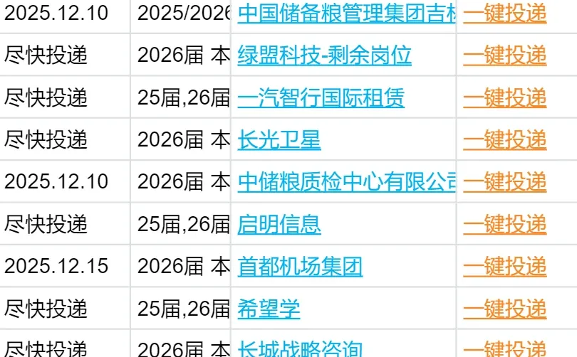 12.10 长春秋招突然集中爆发了，急招