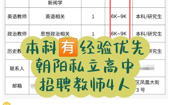 非师范生🉑报！不限应届！待遇👍