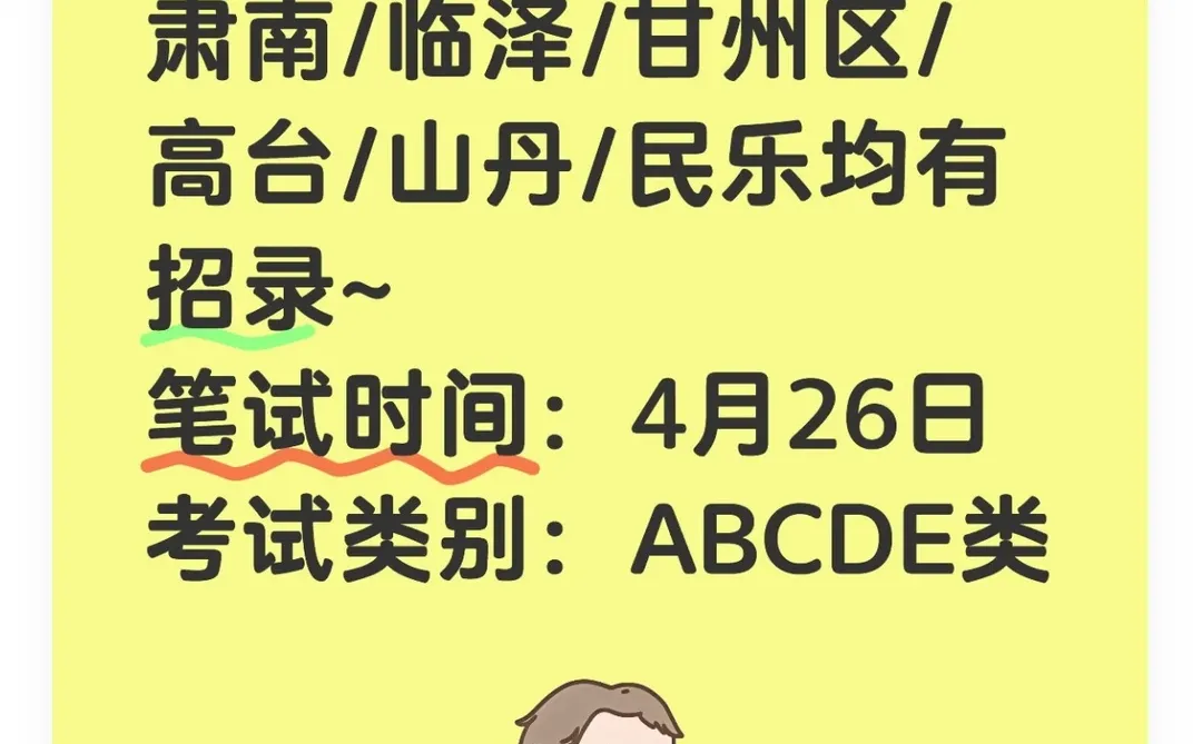 2025张掖事业单位招94人