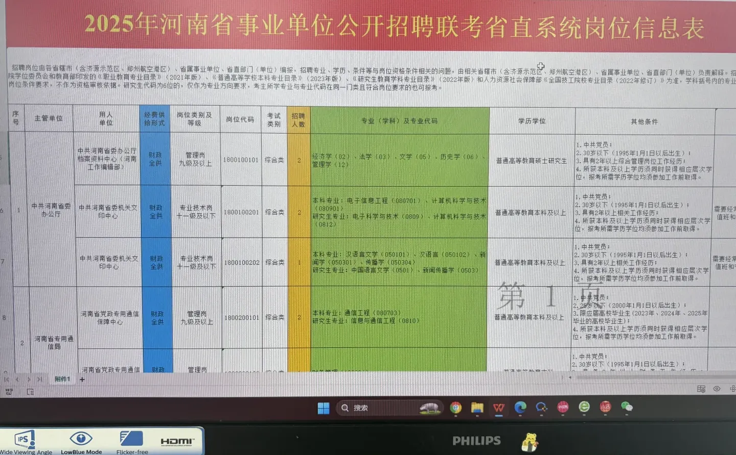 25河南事业单位联考职位表（10793人）🔥