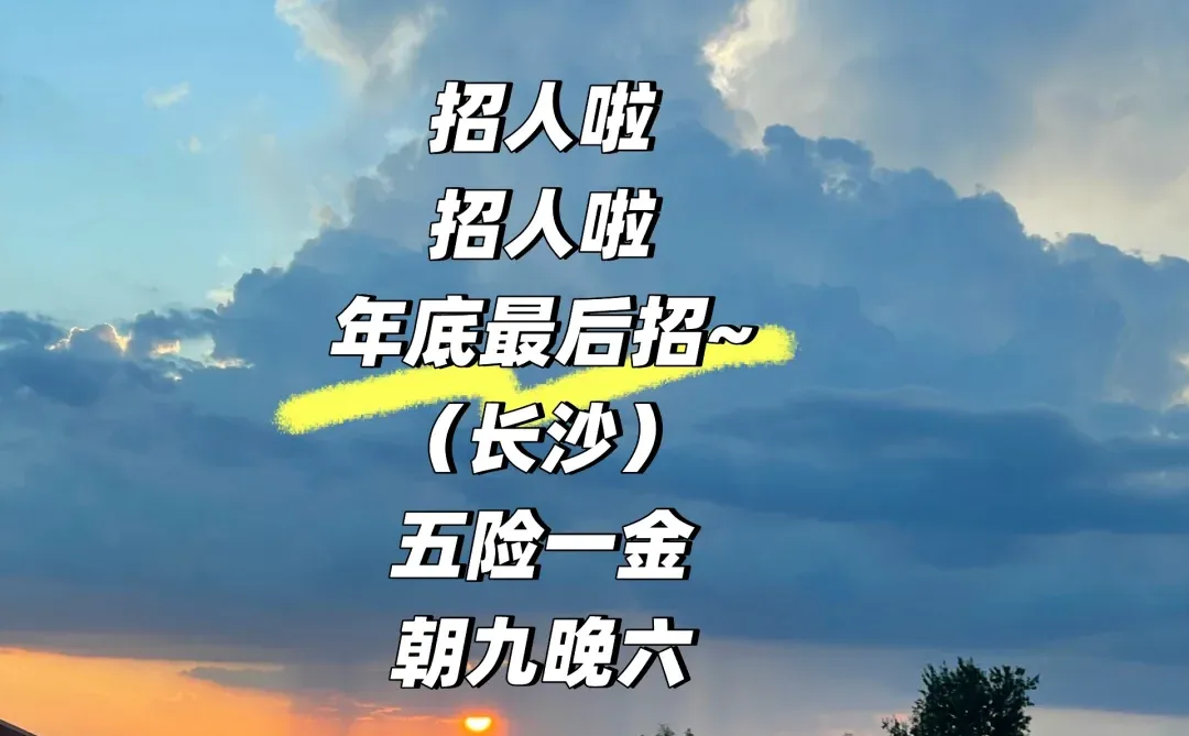 招人啦 招人啦 年底最后招！！！！