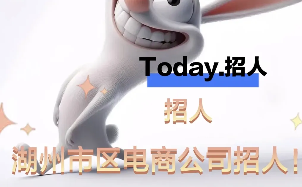 湖州市区电商公司招人！(12月15日)