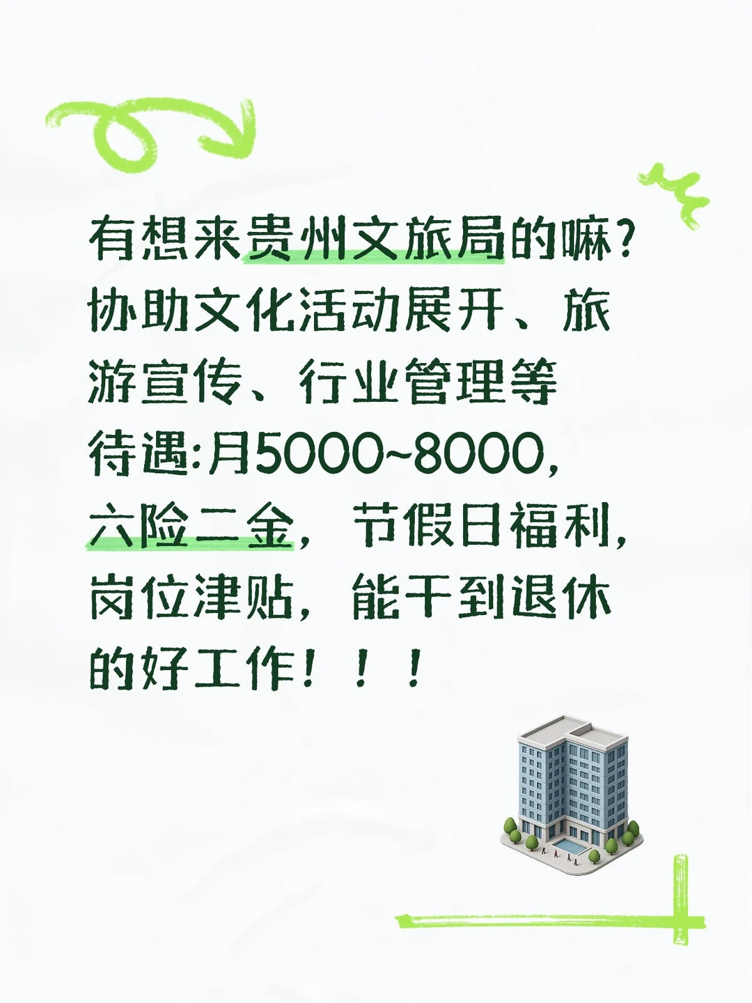 有想来贵州文旅局的嘛？