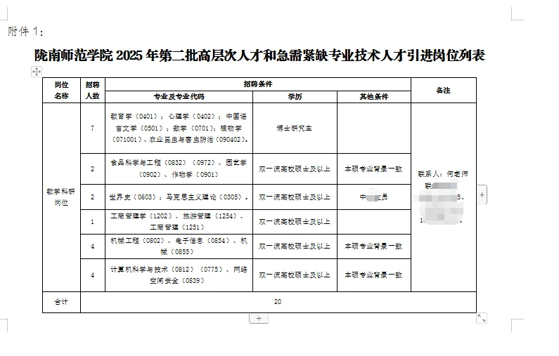 陇南市直人才引进报名通道已开启