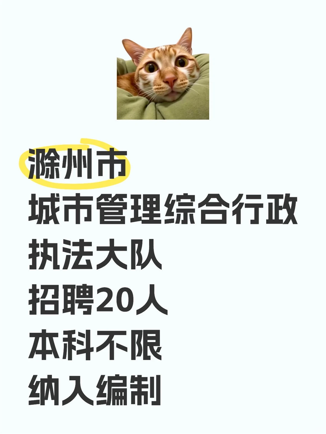 滁州，编制又又来了