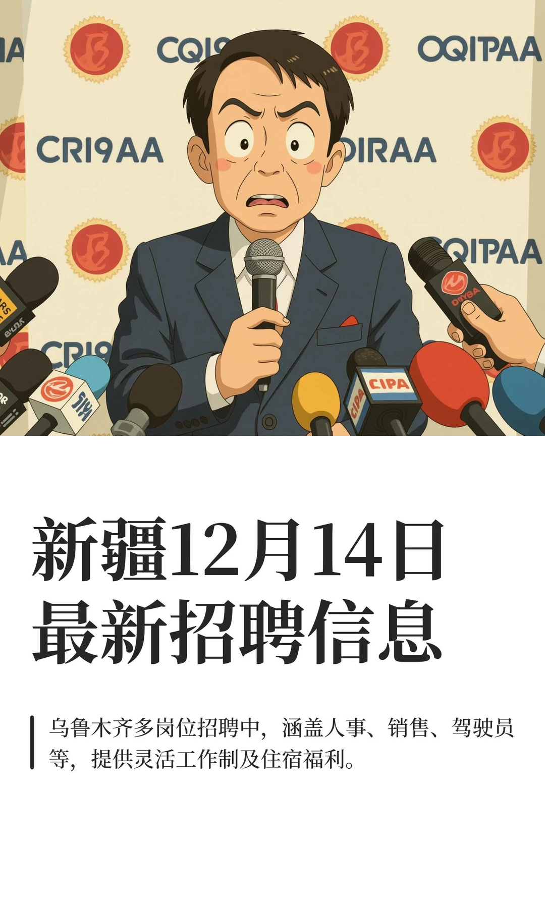 新疆12月14日最新招聘信息