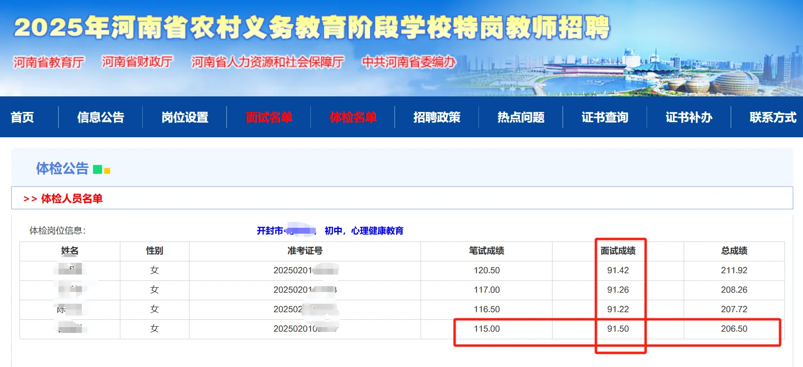 25年河南特岗心理健康上岸+6人