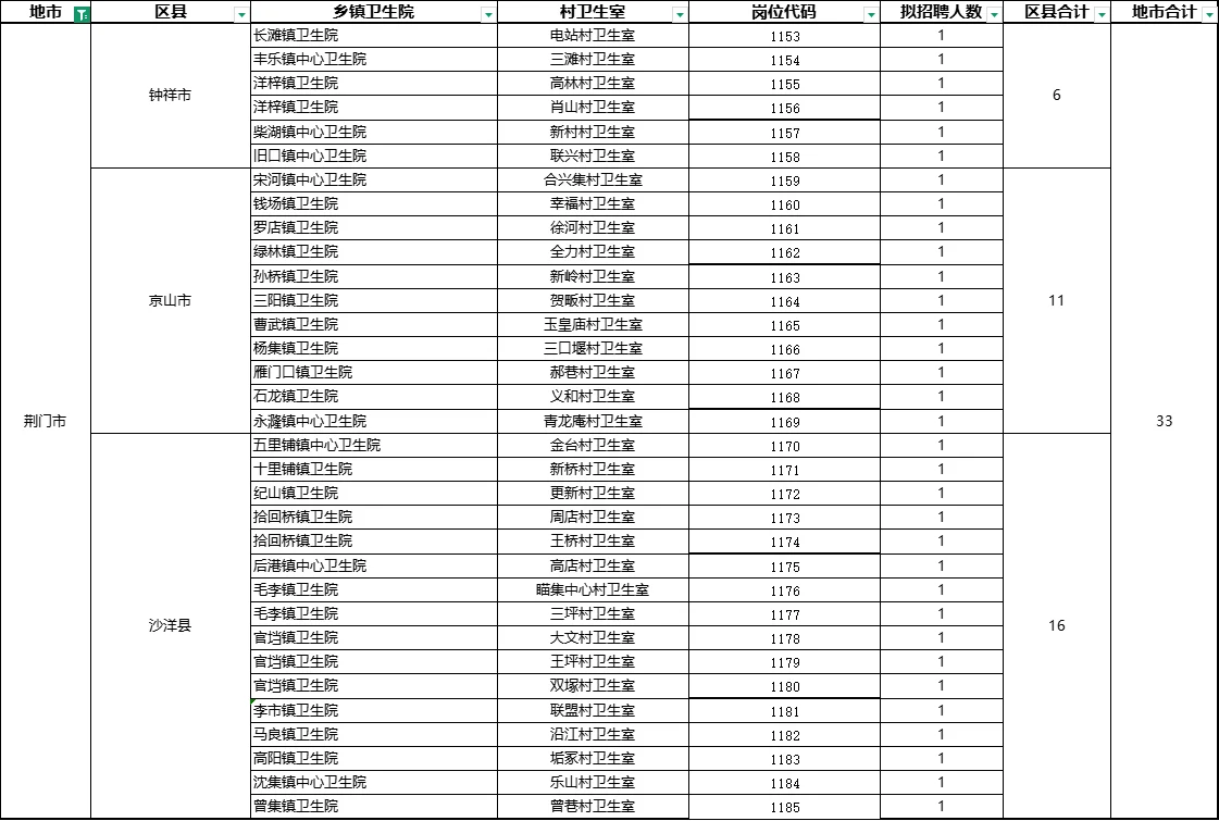湖北大学生村医招聘386人