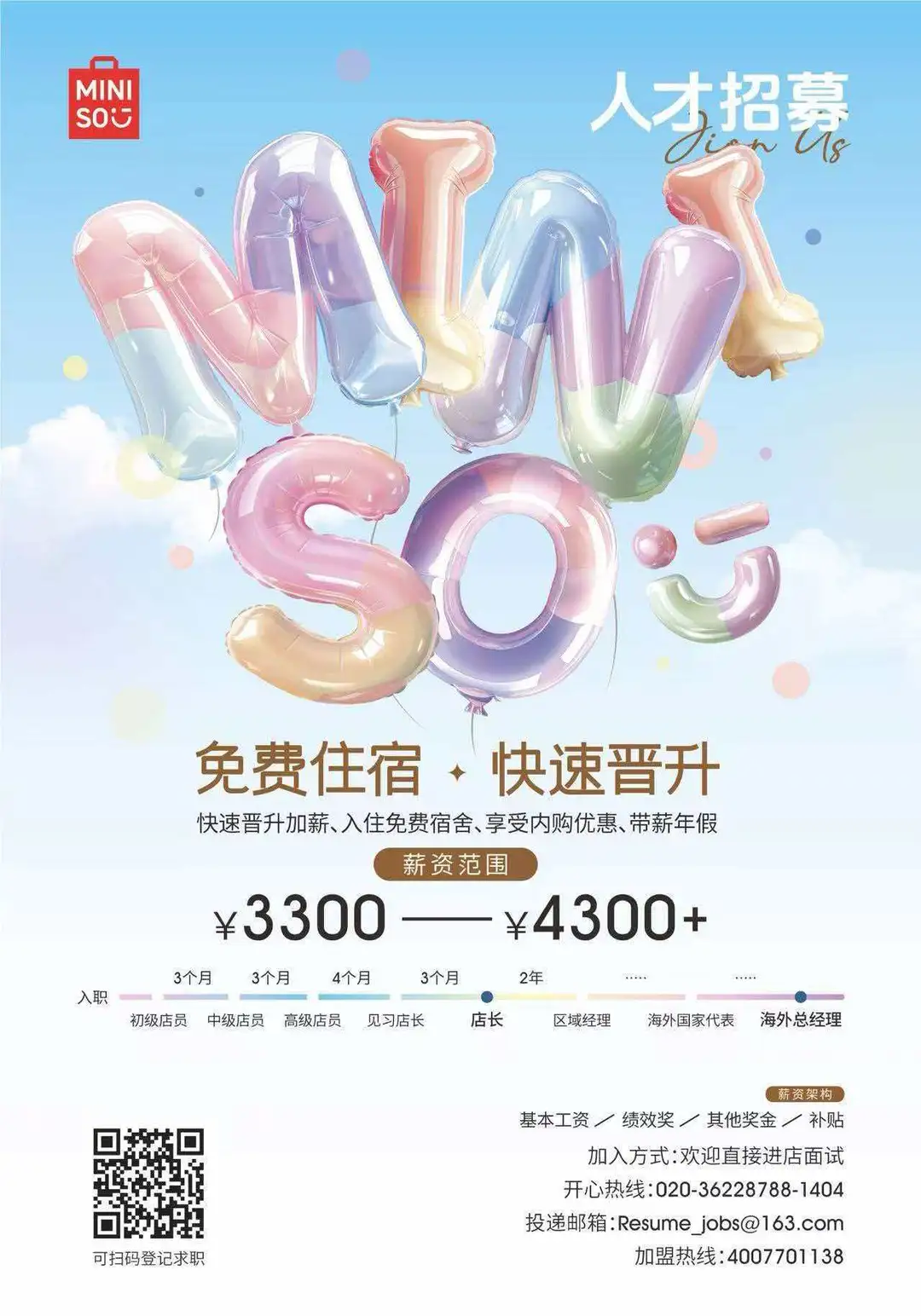 名创优品祁东友阿招聘咯