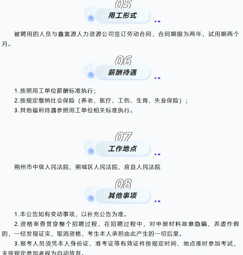 朔州最新招聘公告！！！