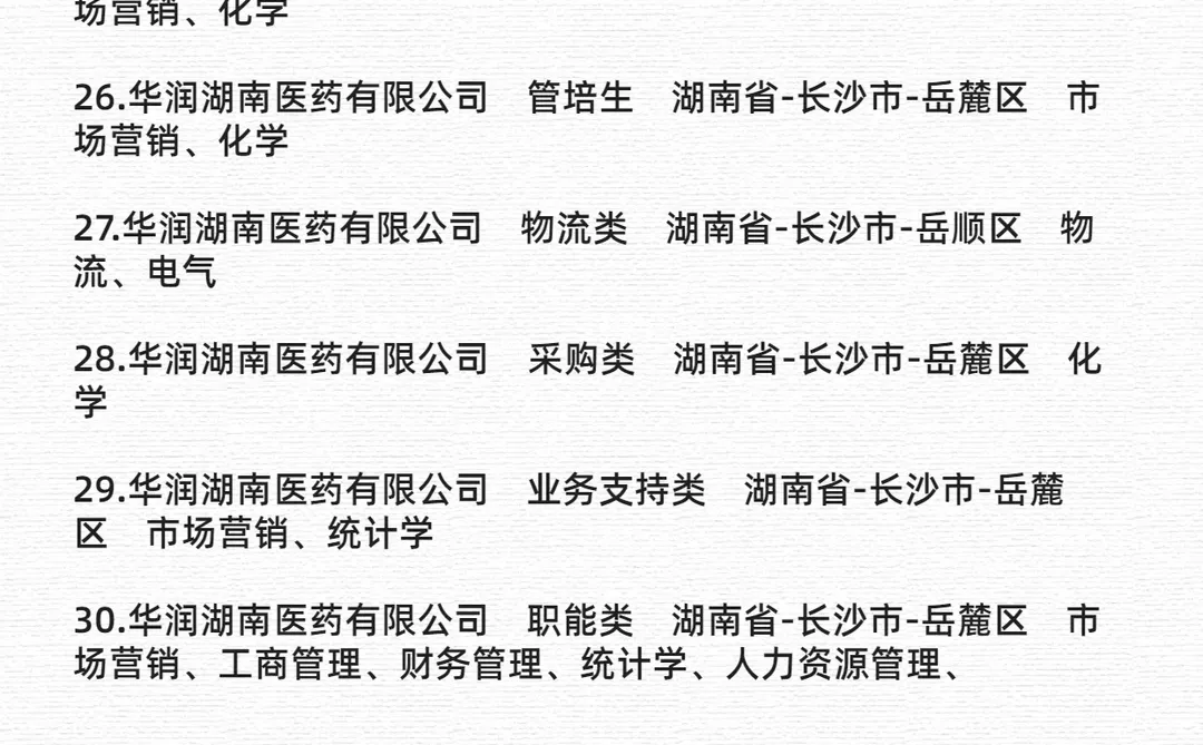 长沙市人才引进公告｜25-28应届生
