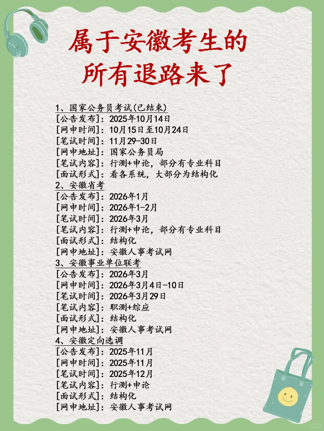 属于安徽考生的所有退路来了🔥🔥🔥