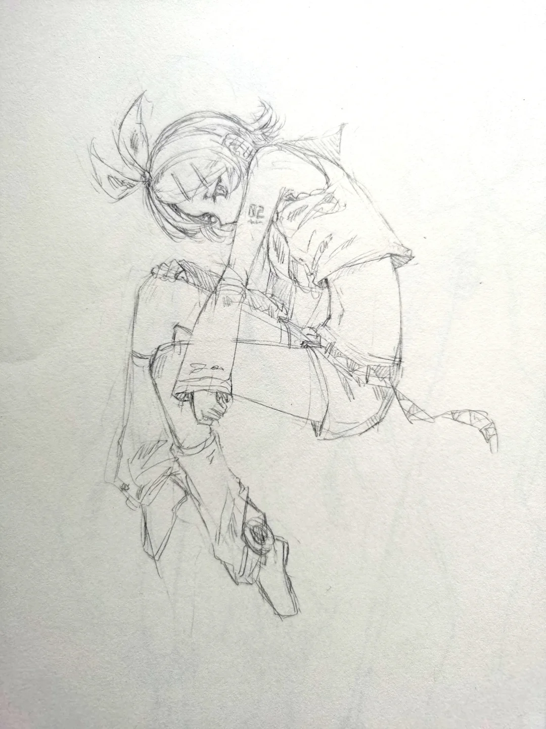 为啥这么热衷于盗这几张，高清原图送你们了要不要？手绘 铅笔稿 草稿流 摸鱼