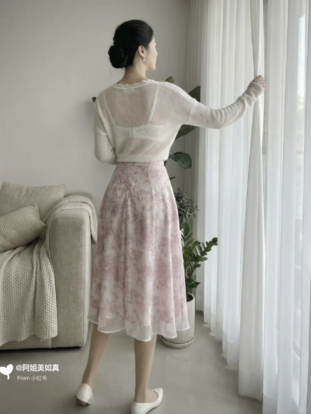 家里有地暖🏠，毛衣随便穿～