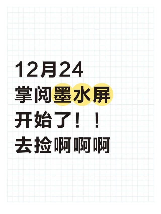 12月24 掌阅墨水屏