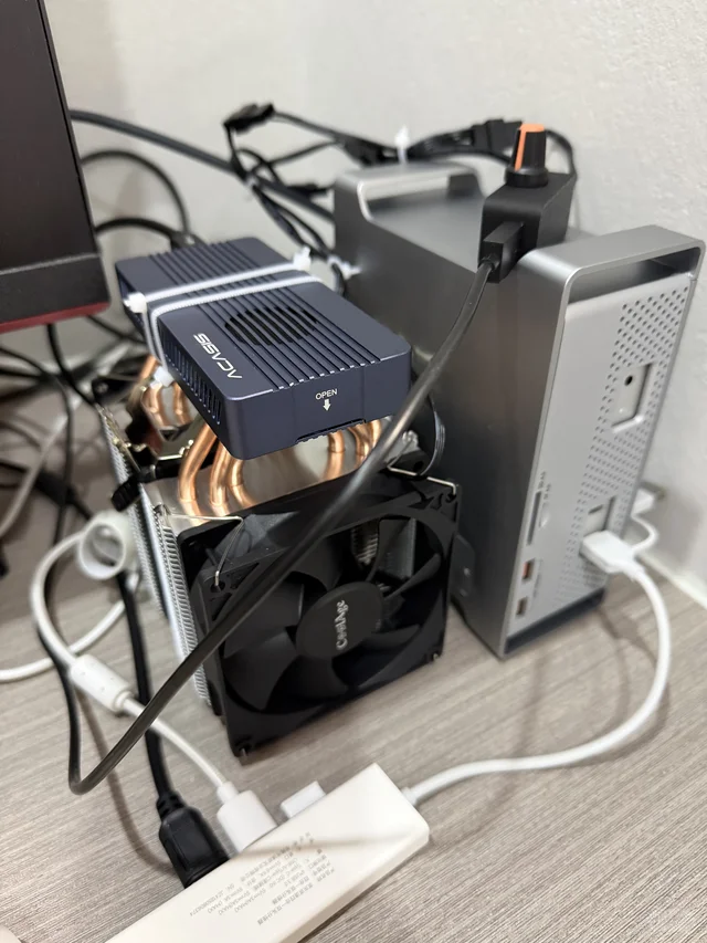 Mac mini 4 外挂硬盘散热方案