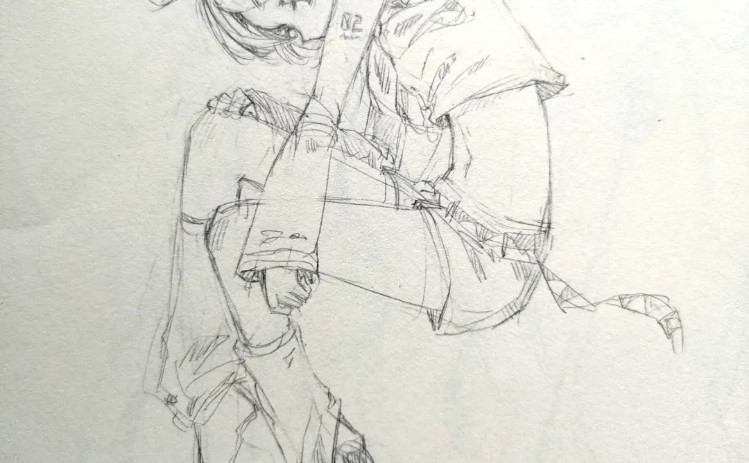 为啥这么热衷于盗这几张，高清原图送你们了要不要？手绘 铅笔稿 草稿流 摸鱼