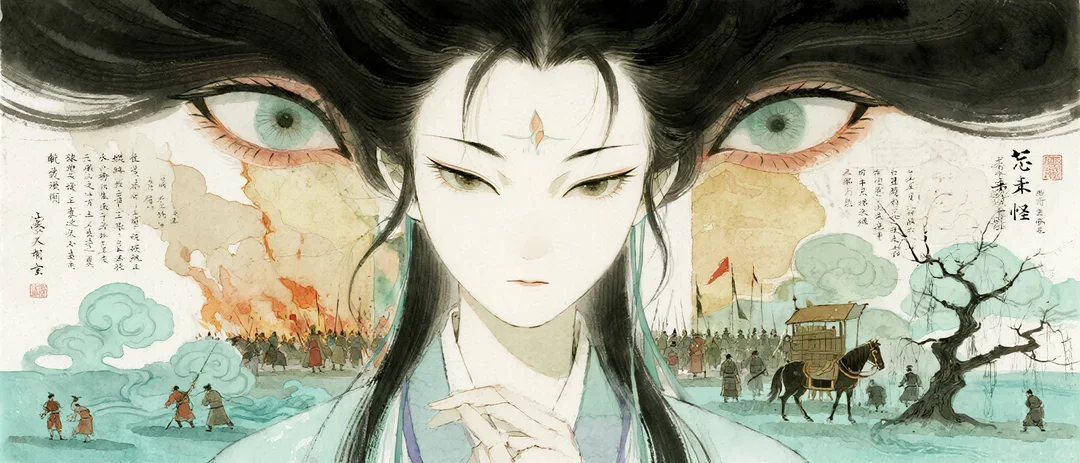 一些很有想法的聊斋构图AI实验，伟大！