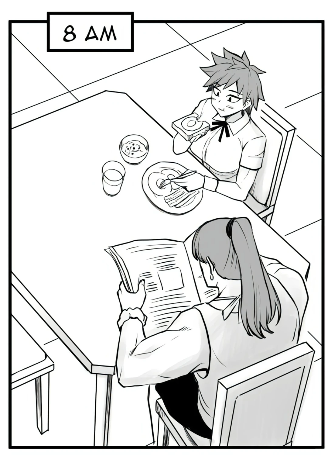 我的假小子女友生活作息很健康