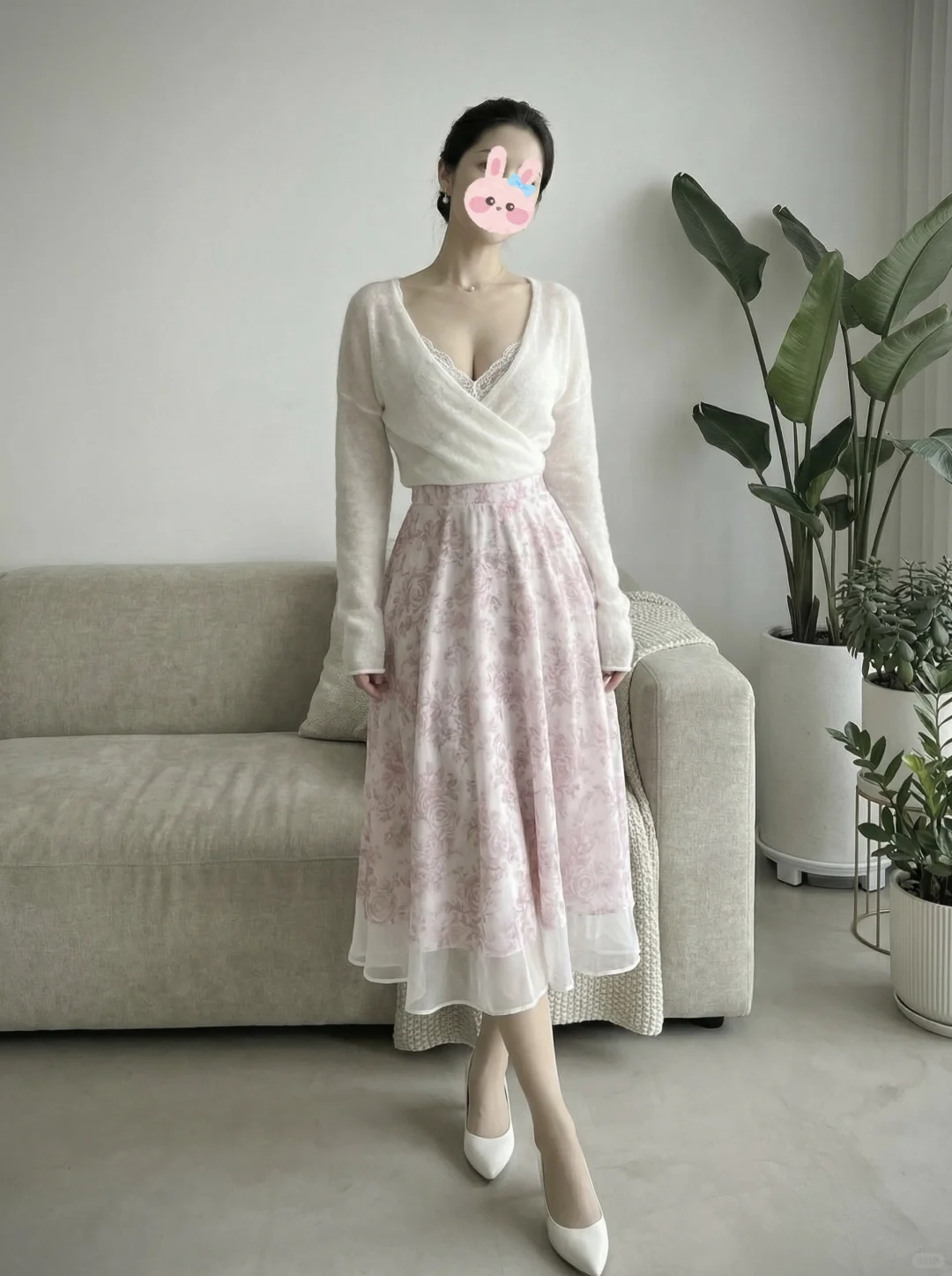 家里有地暖🏠，毛衣随便穿～