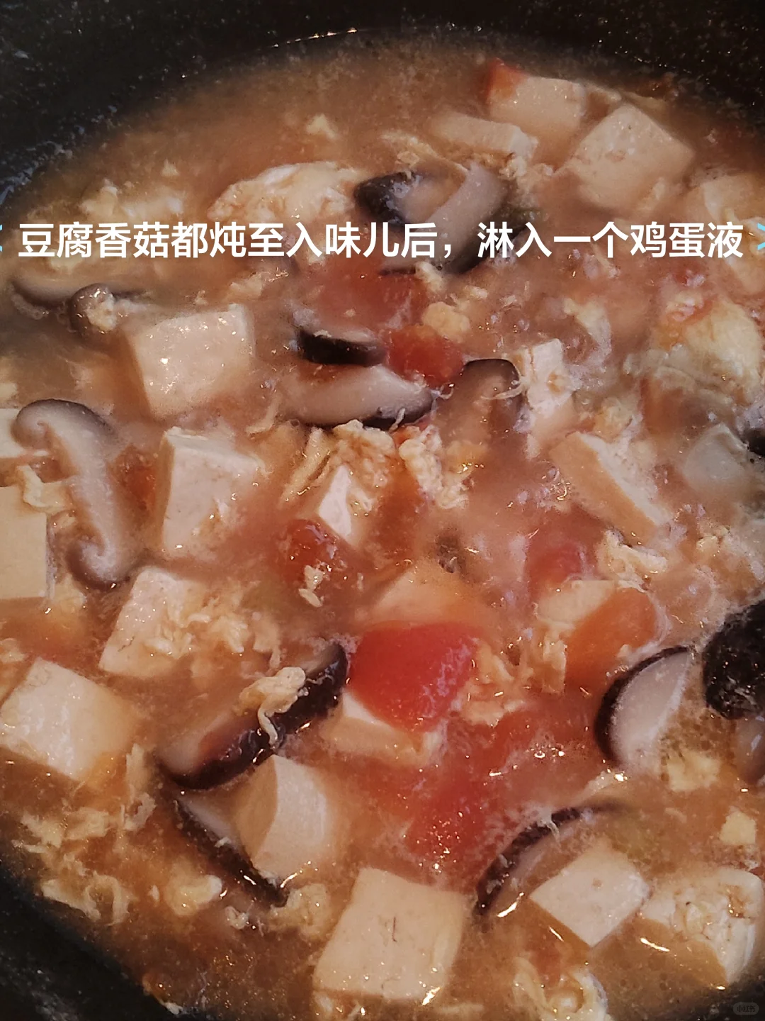 一人简单晚餐Day93//番茄菌菇豆腐汤+糙米饭