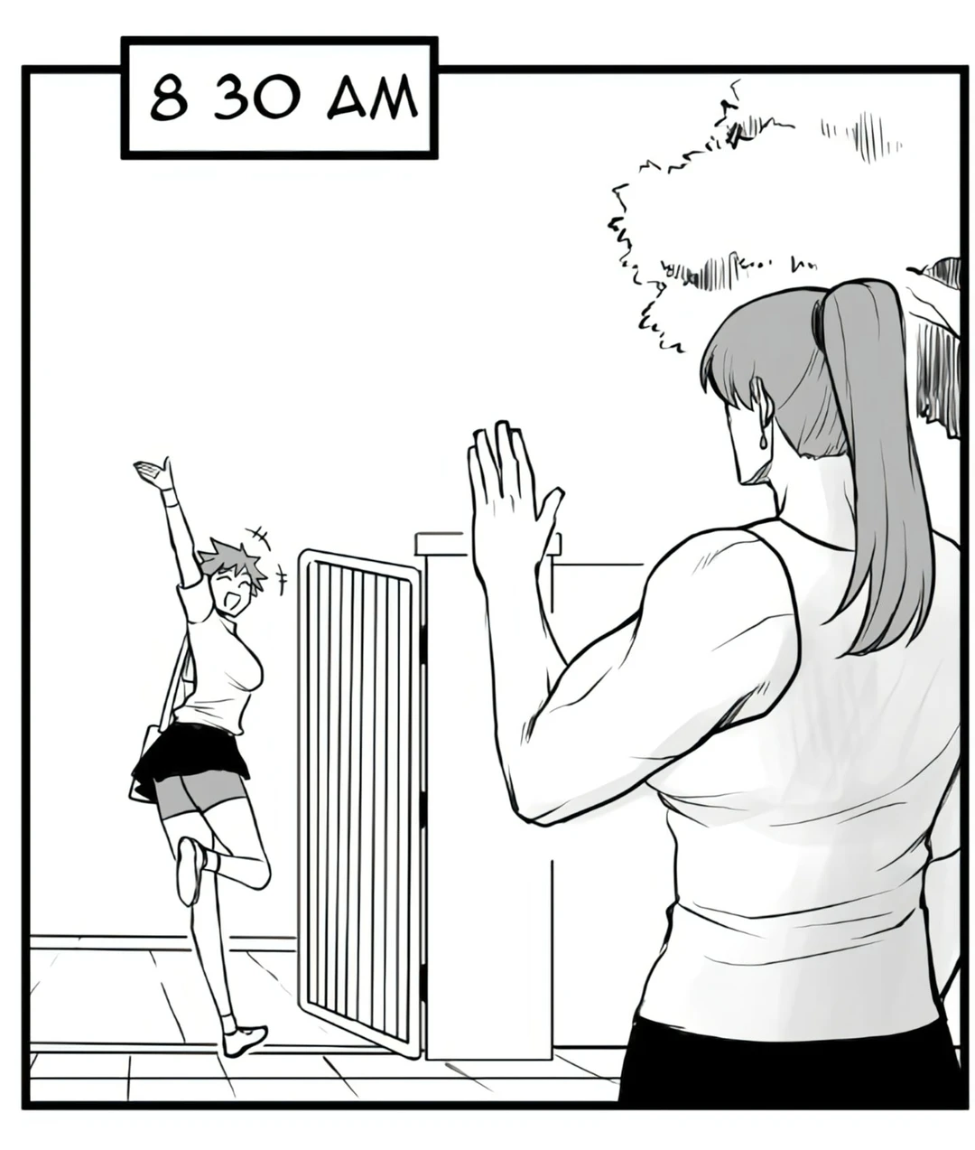 我的假小子女友生活作息很健康