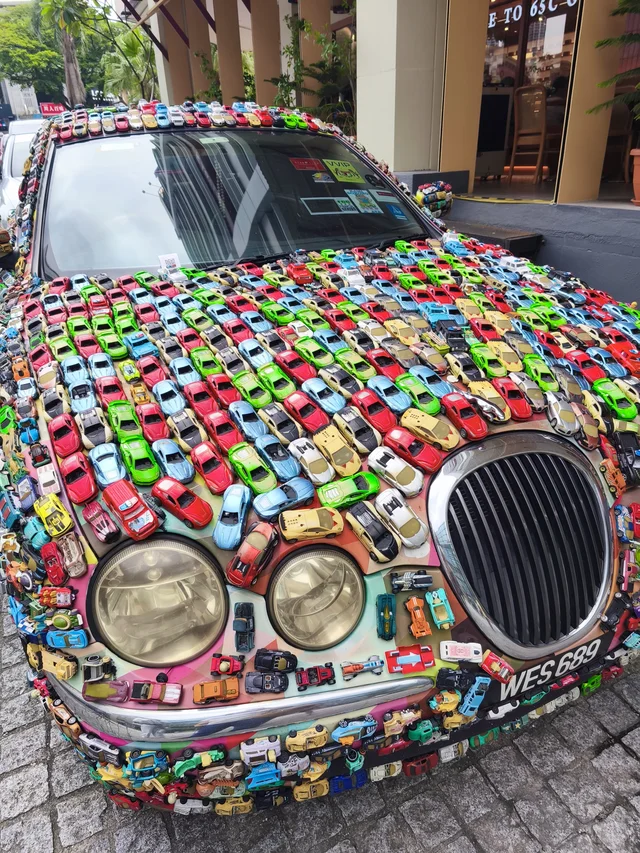 被这辆车可爱到了😍