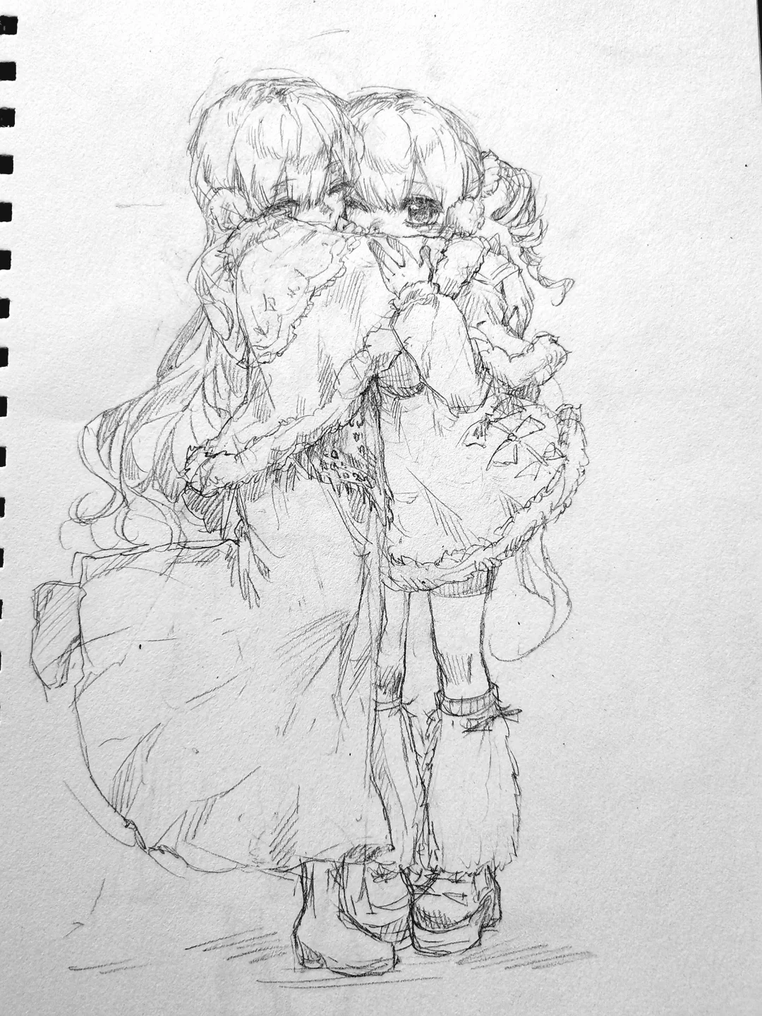 为啥这么热衷于盗这几张，高清原图送你们了要不要？手绘 铅笔稿 草稿流 摸鱼