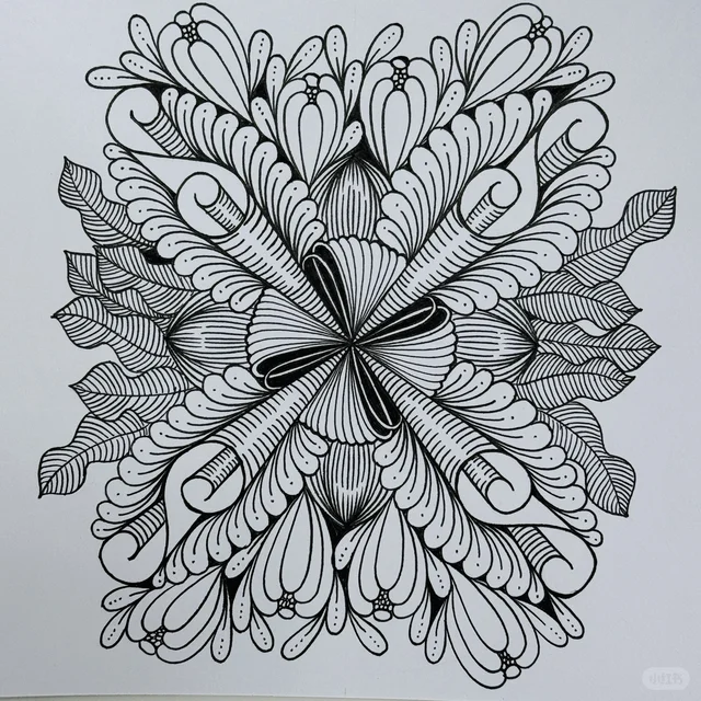 禅绕画🖼️心灵疗愈之旅161临摹