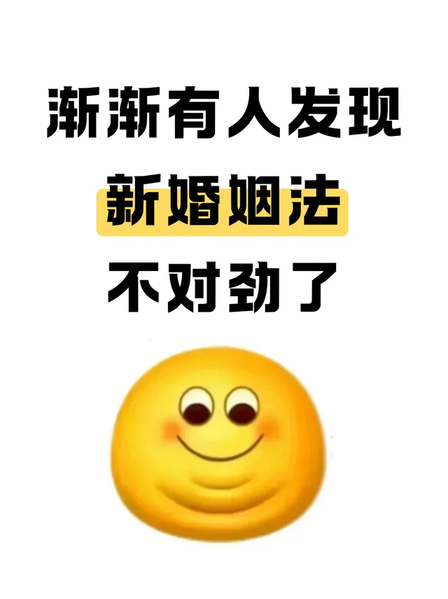 渐渐有人发现，新婚姻法，不对劲了