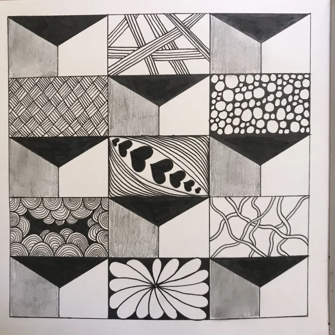 禅绕画控笔练习（带步骤图）28