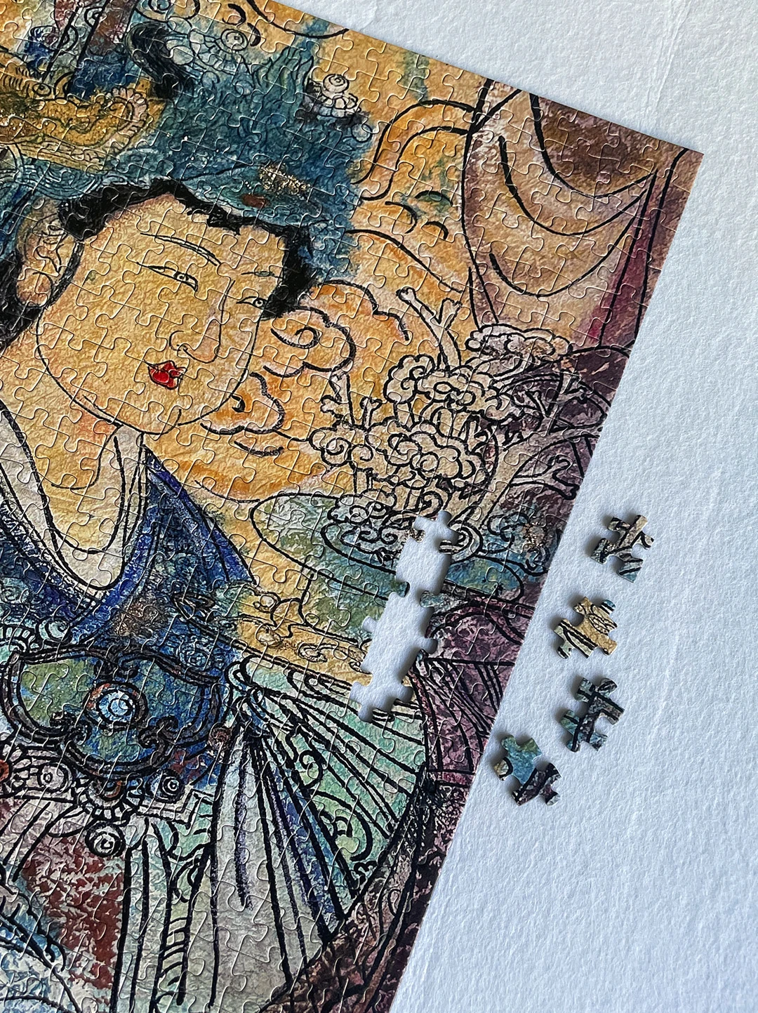 当我把壁画做成拼图搬进了家